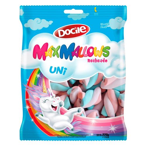 *Marshmallow Maxmallows Recheado Twist Unicórnio 220g