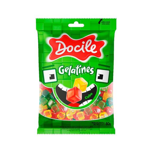 Bala Gelatines Cubo 80g