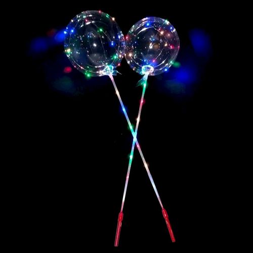 Balão Bubble Redondo LED Colorido 18" - Com Cabo