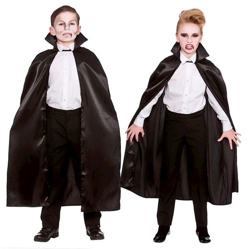 Capa Vampiro Preta Infantil
