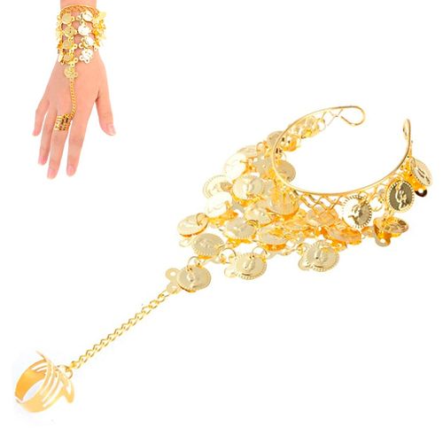 Bracelete Moeda com Anel Odalisca