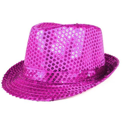 Chapéu Malandrinho Paetê Pink