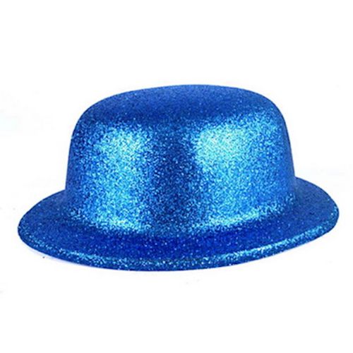 Chapéu Coquinho Gliter Azul Royal