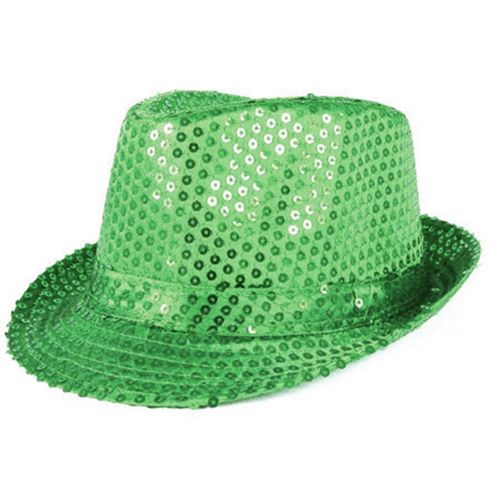 Chapéu Malandrinho Paetê Verde