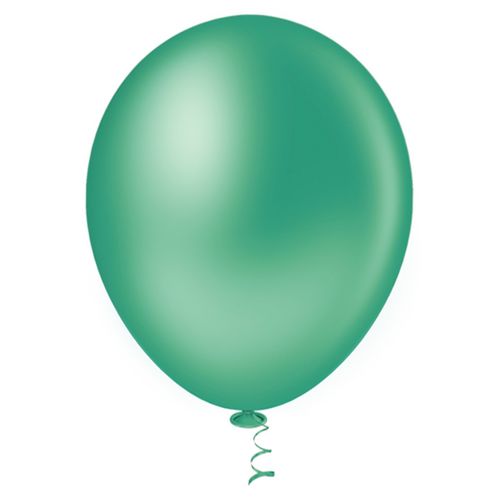 Balão 9 Liso Verde  - 50 unidades