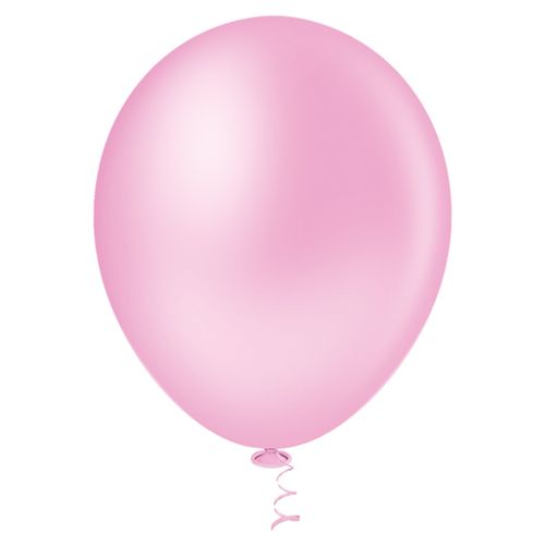 Balão 9 Liso Rosa Baby - 50 unidades