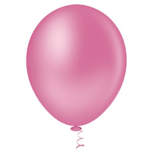 Balão 9 Liso Rosa Forte - 50 unidades