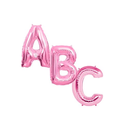 Balão Metalizado Rosa 16" Letras