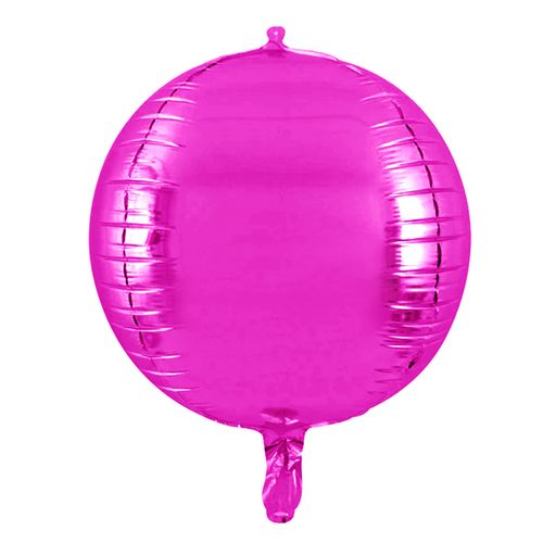 Balão Metalizado Redondo 4D Pink