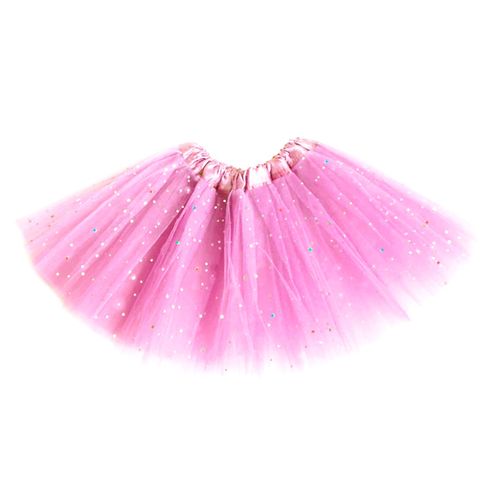 Saia Tutu Rosa Gliter Adulto