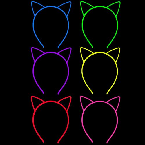 Tiara Gatinha Neon