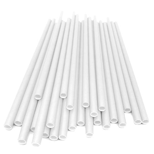 Canudo Papel Branco - 50 unidades
