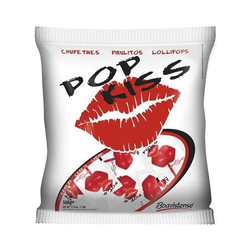 Pirulito Pop Kiss Cereja 500g