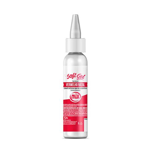 Corante Alimentício Soft Gel Vermelho Natal 25g