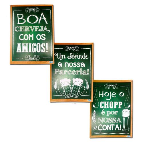 Decoração Menu Dia do Boteco - 06 unidades
