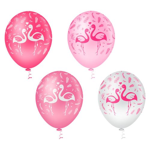 Balão 10 Flamingo - 25 unidades