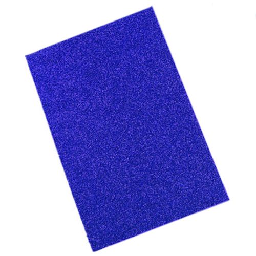 Placa de E.V.A. com Gliter Azul Royal