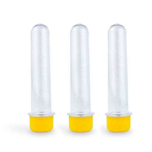 Tubete 11,5cm Amarelo - 10 unidades