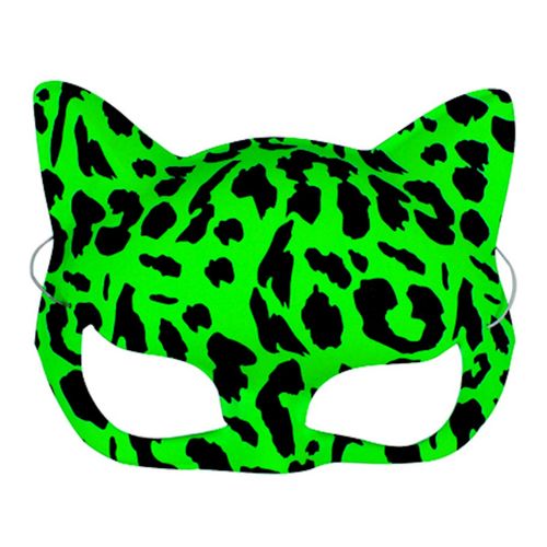 Máscara Oncinha Verde Fluorescente