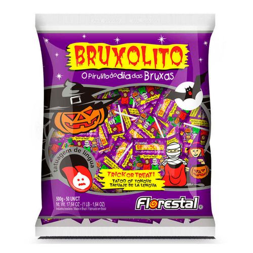 Pirulito Bruxolito Tattoo Língua 500g