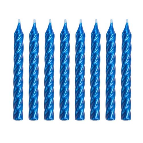 Vela Espiral Azul - 08 unidades
