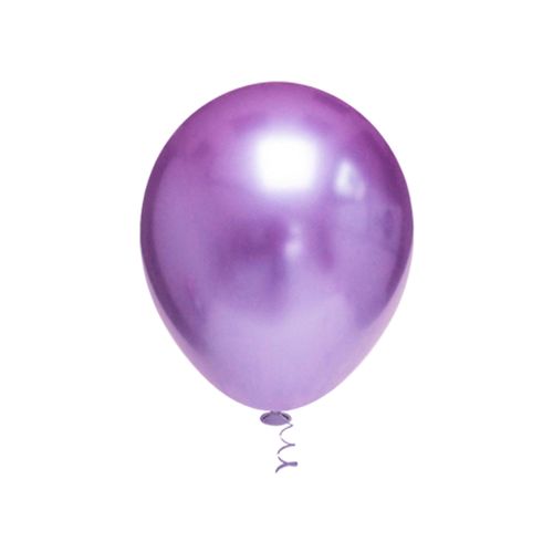 Balão 5 Platino Cromado Violeta - 25 unidades