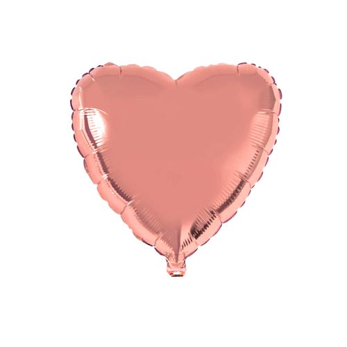 Balão Metalizado Coração Rosé Gold 10"