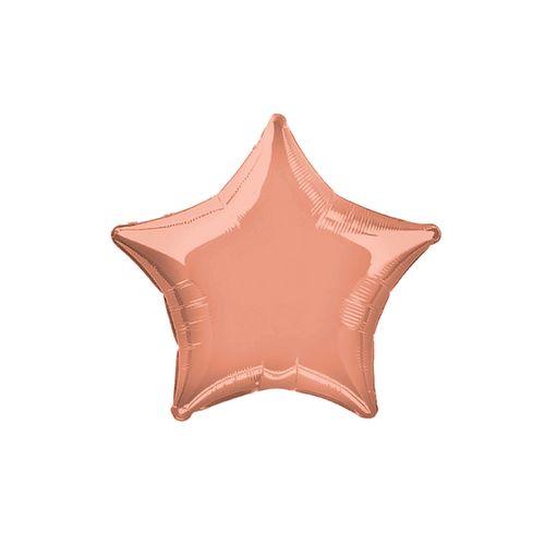 Balão Metalizado Estrela Rosé Gold 10"
