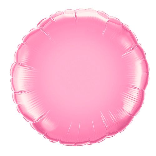 Balão Metalizado Redondo Rosa 18"