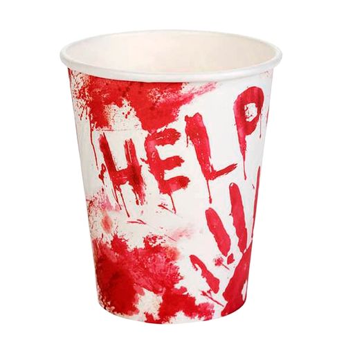 Copo de Papel Halloween Help - 10 unidades