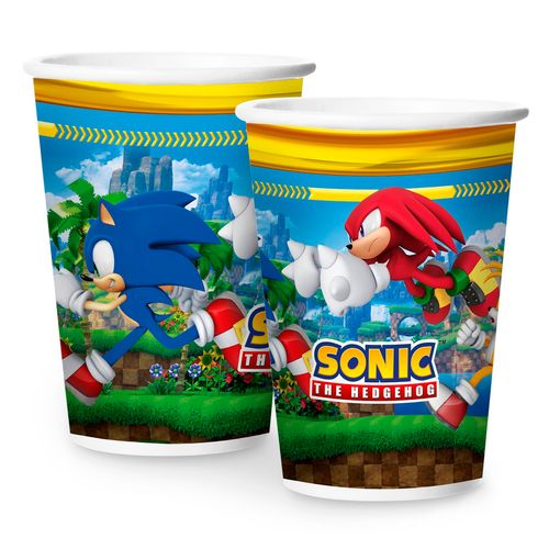 *Copo Papel Sonic - 08 unidades
