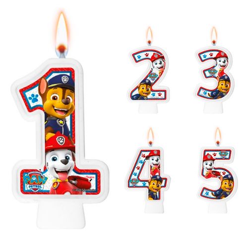 *Vela Numeral Patrulha Canina Core