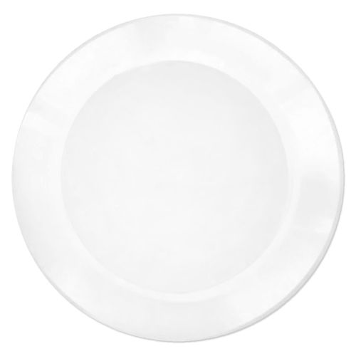 Prato Redondo 21cm Branco Biodegradável - 10 unidades