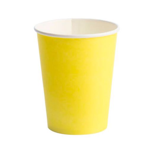Copo de Papel Amarelo - 10 unidades
