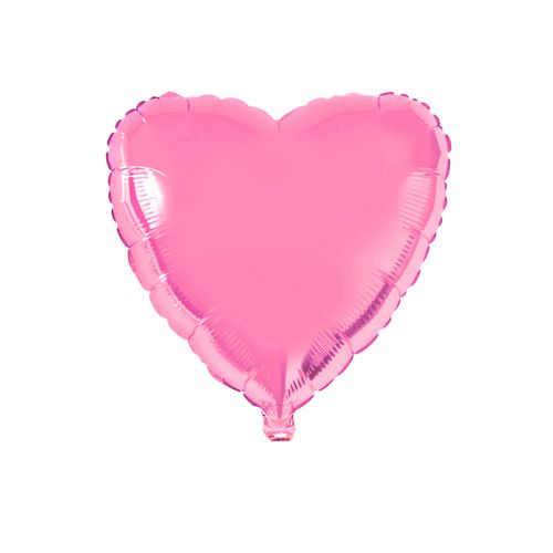 Balão Metalizado Coração Rosa 10"