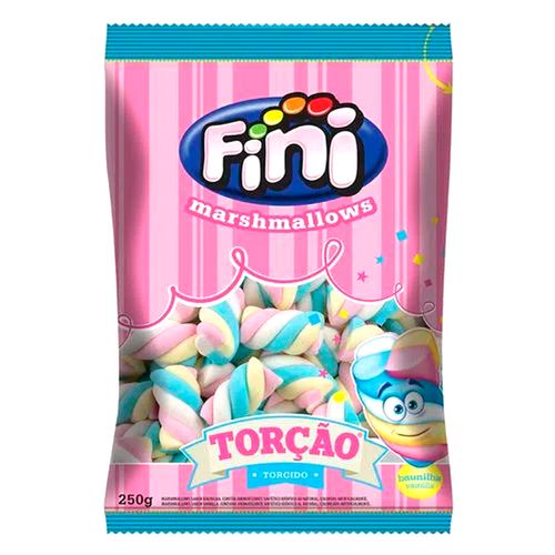 Marshmallow Torção Colorido 250g - Fini