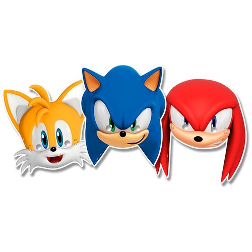 *Máscara Papel Sonic - 06 unidades