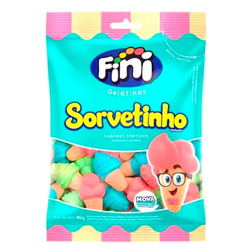 Bala Gelatina Sorvetinhos 80g - Fini