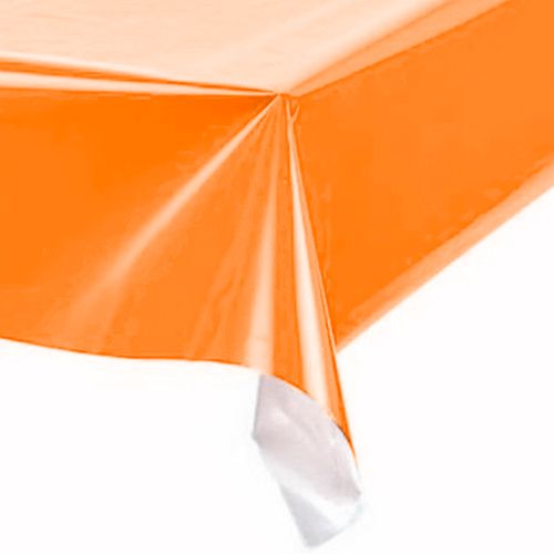 Toalha Plástica 80x80 Laranja - 10 unidades