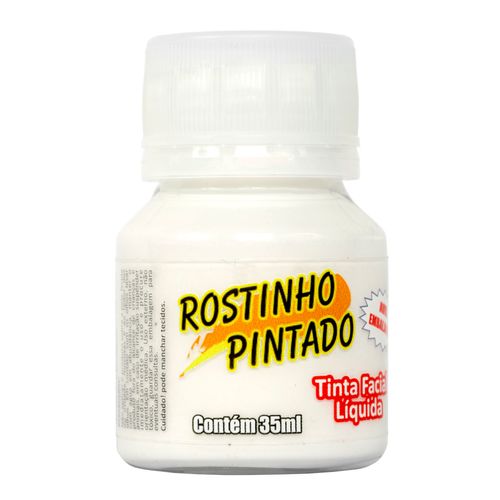 Tinta de Rosto Branca 15ml - Rostinho Pintado