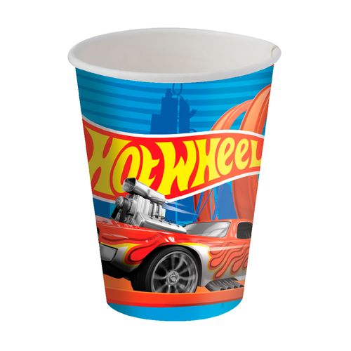 *Copo Papel Hot Wheels - 08 unidades