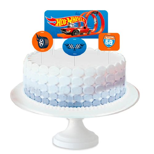 *Topper para Bolo Hot Wheels