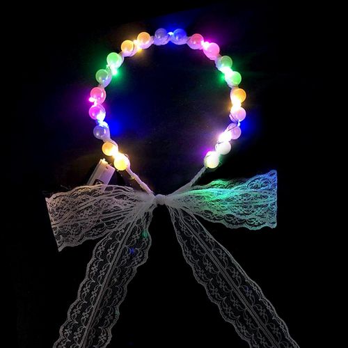 Tiara LED Pérolas com Fita