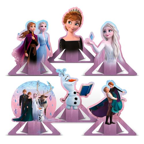 *Decoração de Mesa Disney Frozen - 06 unidades
