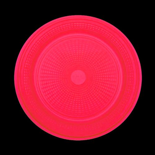 Prato 15cm Neon Rosa - 10 unidades