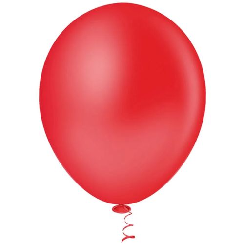 Balão 16 Liso Vermelho - 12 unidades