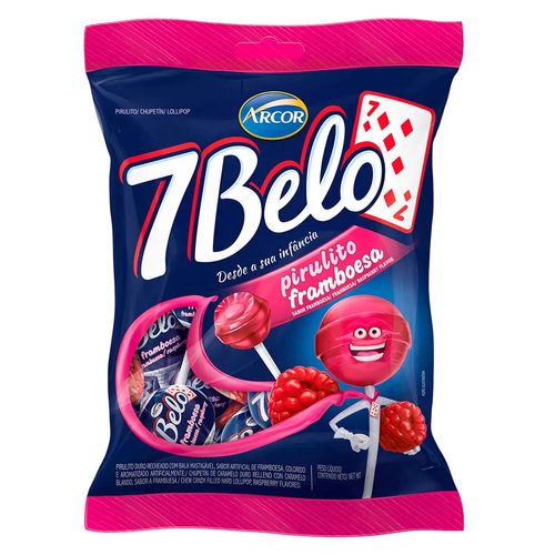 Pirulito 7 Belo Framboesa 500g