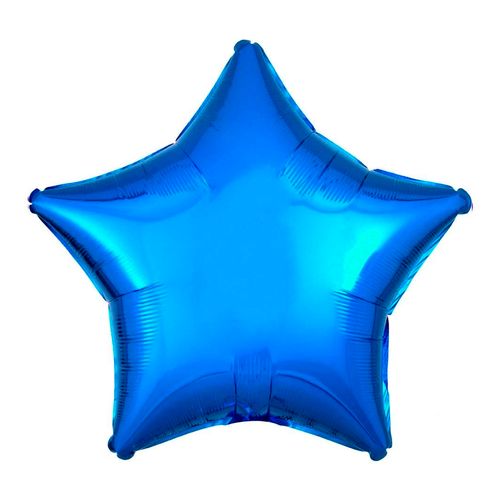 Balão Metalizado Estrela Azul Escuro 18"