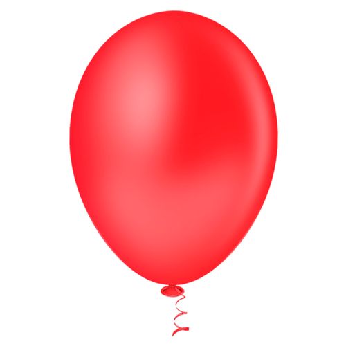Balão 7 Liso Vermelho - 50 unidades