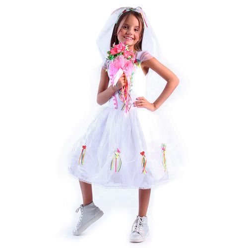 Vestido Junino Noiva Peri Infantil